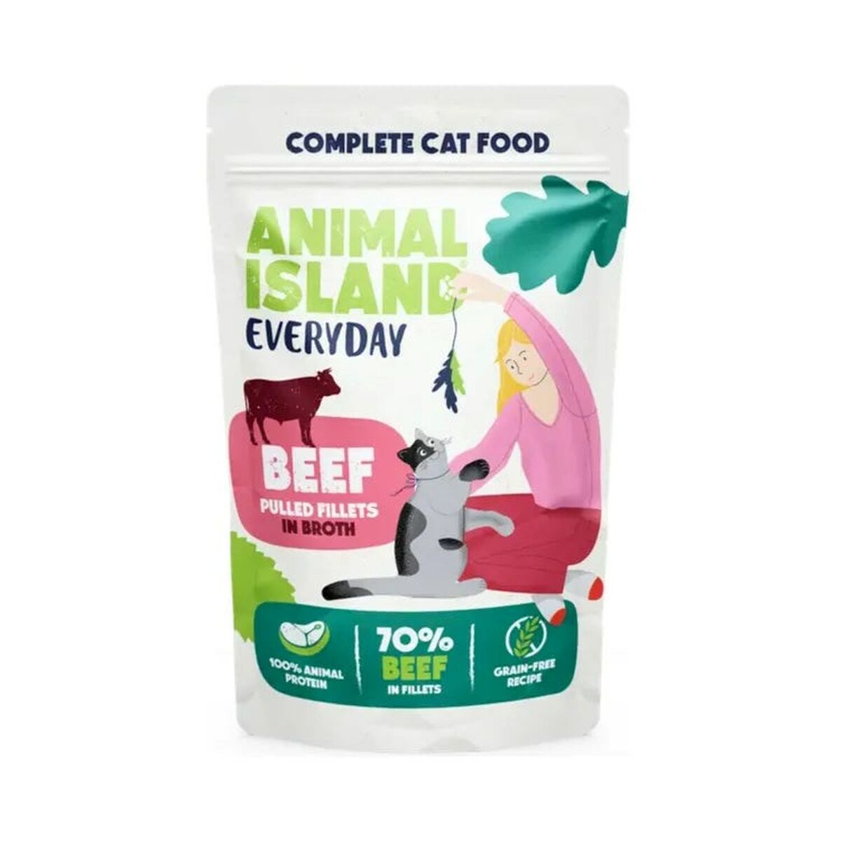 Kattmat ANIMAL ISLAND Chicken 4 x 85 g - 2