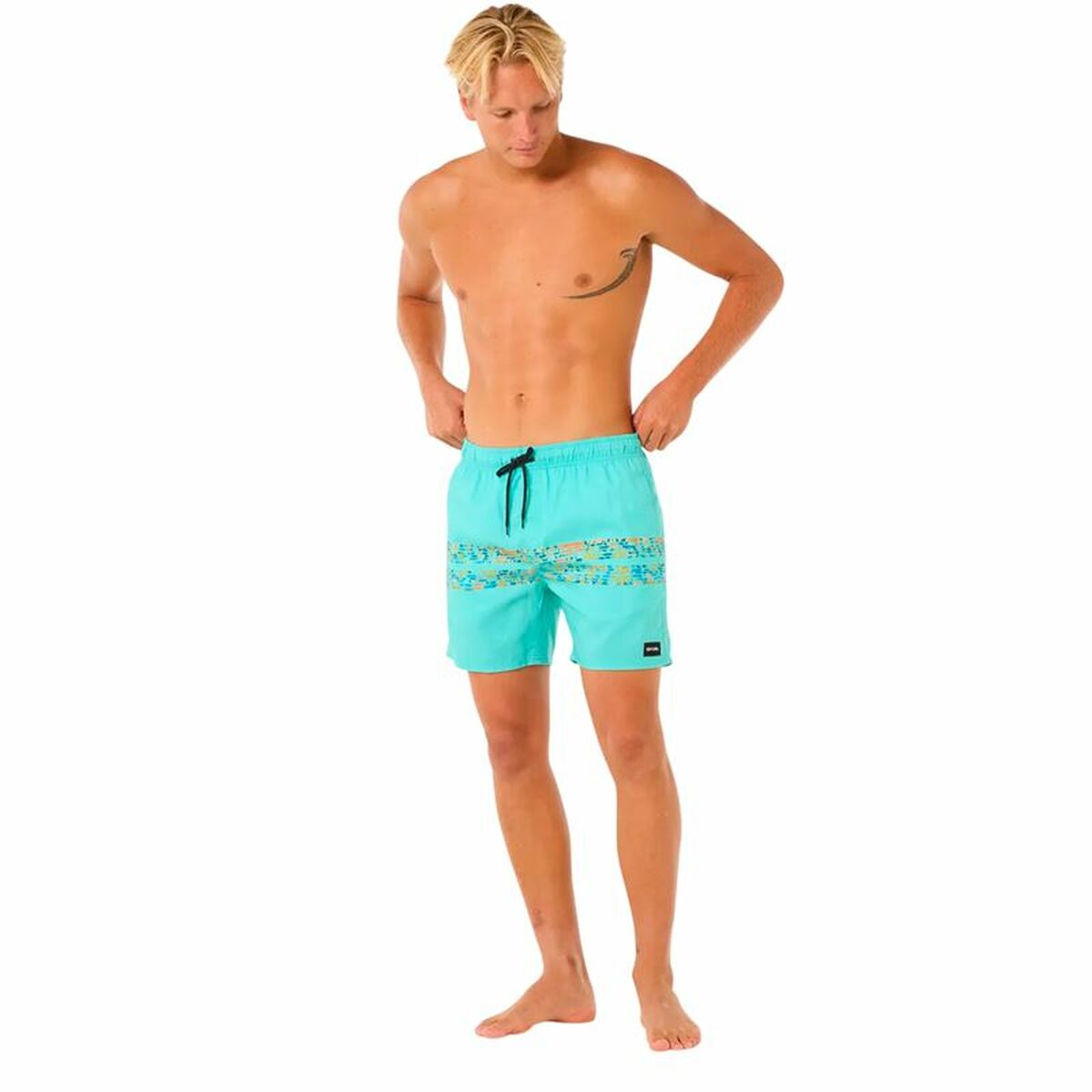 Baddräkt Herr Rip Curl Framed Volley Update Grön Vatten - 3