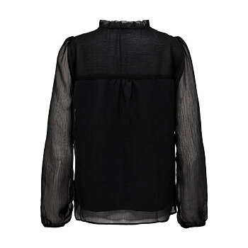 Blus Dam Only ditsy Blouse Kvinna Svart (L)