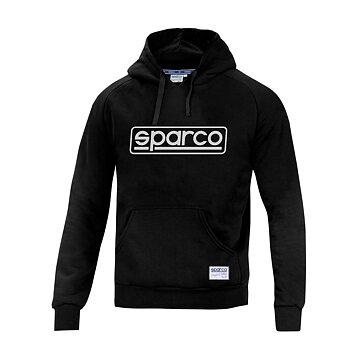 Tröja med huva Sparco Frame Svart XL