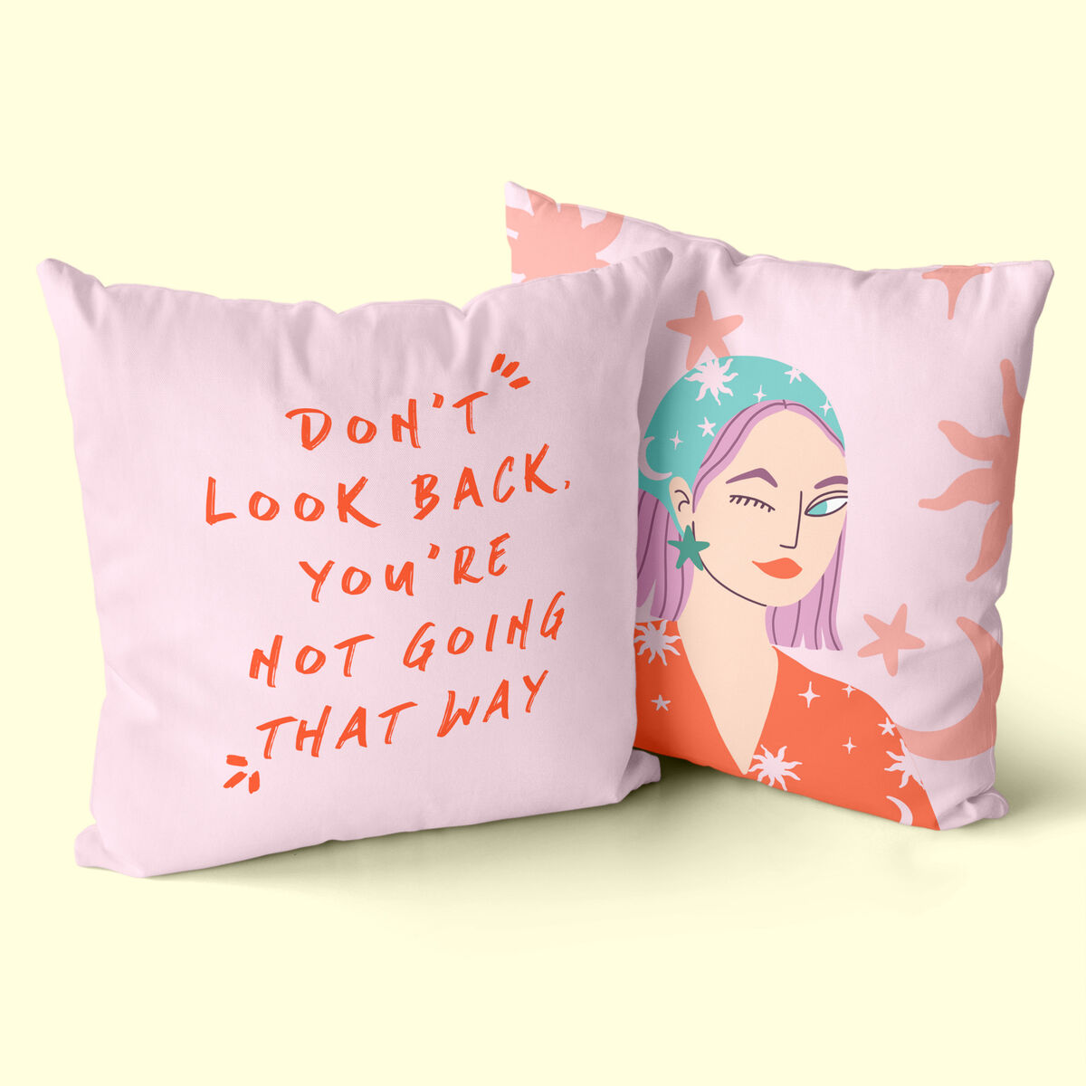 Kuddfodral HappyFriday Aware Wink Multicolour 50 x 50 cm 2 Delar - 3