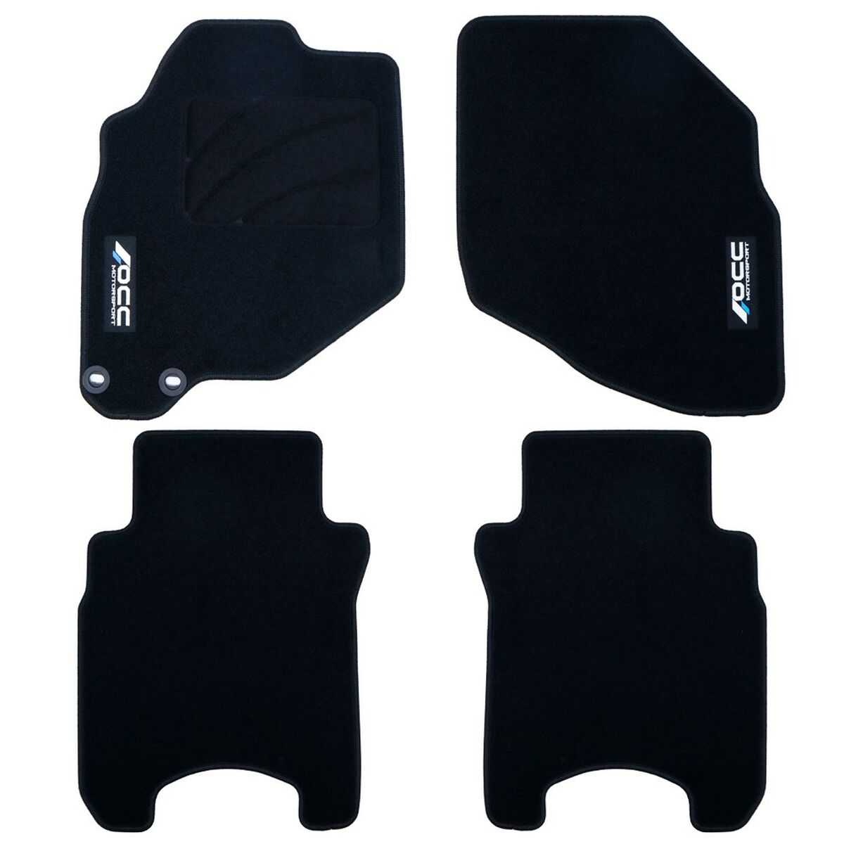 Set med bilgolvmattor OCC Motorsport OCCHN0022LOG 5 Delar - 2