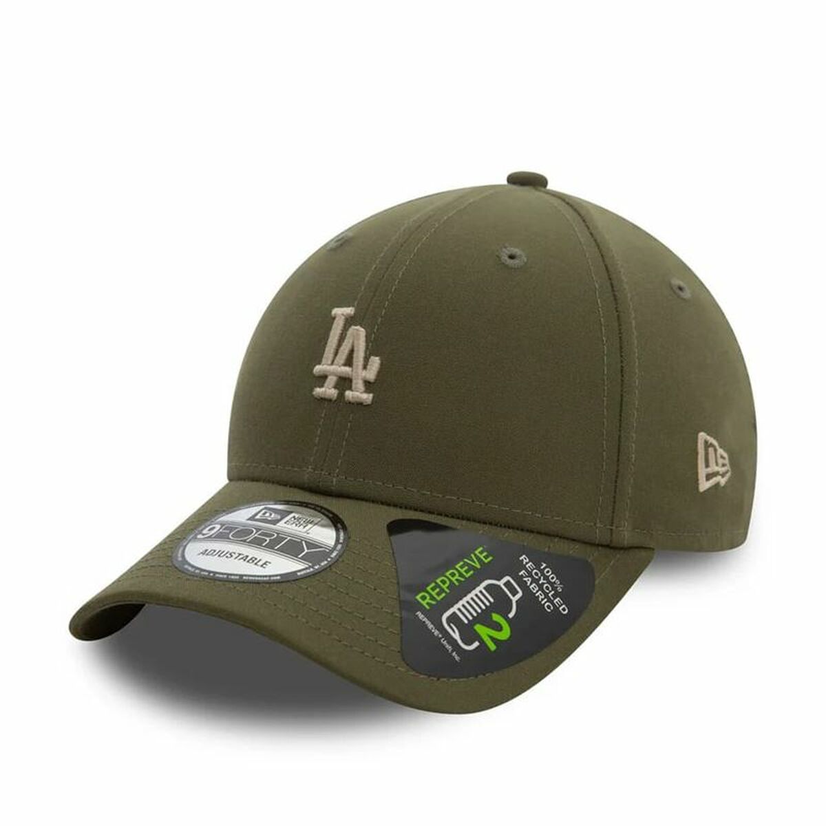Träningskeps New Era REPREVE MINI LOGO 9FORTY LA Dodgers NOV Oliv One size