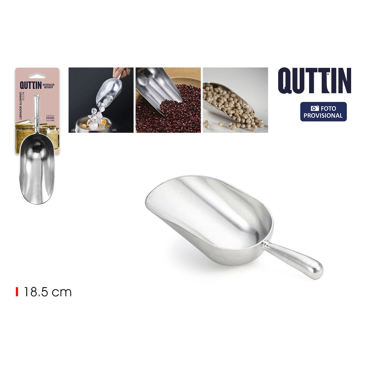 Spatel Quttin Aluminium 18,5 cm (24 antal) - 2