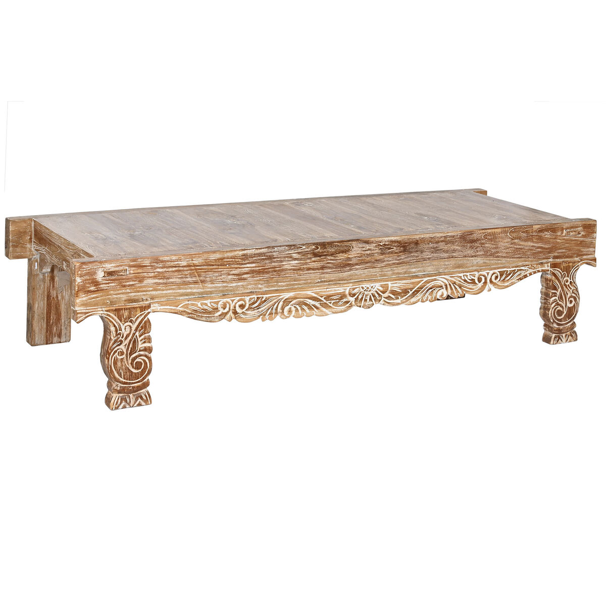 Soffbord Home ESPRIT Vit 200 x 70 x 45 cm