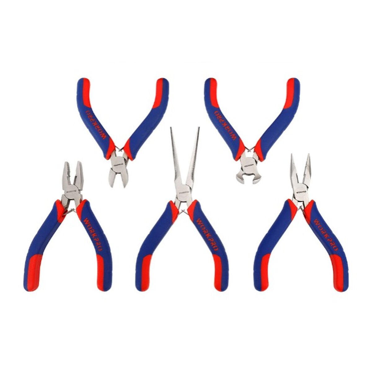 Set med nagelklippare Workpro Miniatyr 5 Delar - 6