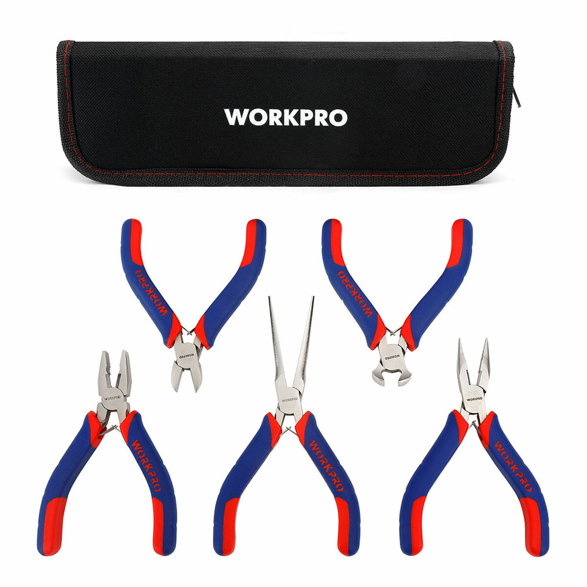 Set med nagelklippare Workpro Miniatyr 5 Delar - 2