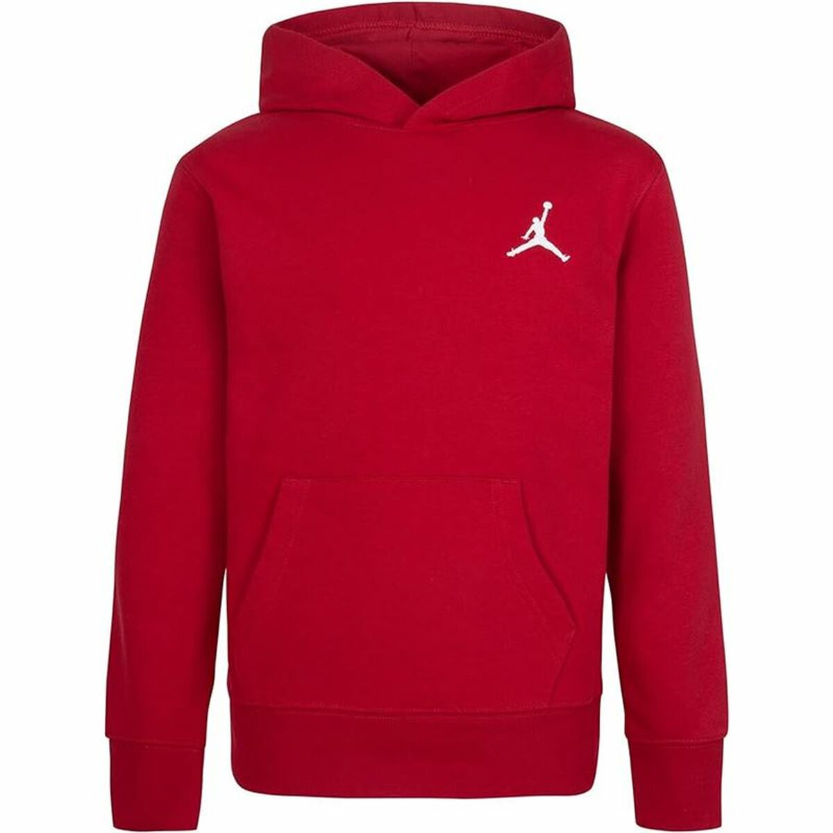 Tröja med huva Unisex Jordan Mj Essentials Vit Röd
