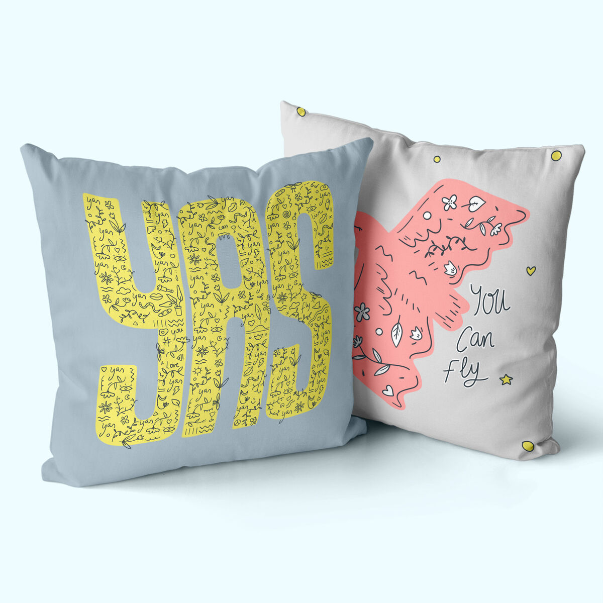 Kuddfodral HappyFriday Aware Yas Multicolour 50 x 50 cm 2 Delar - 3