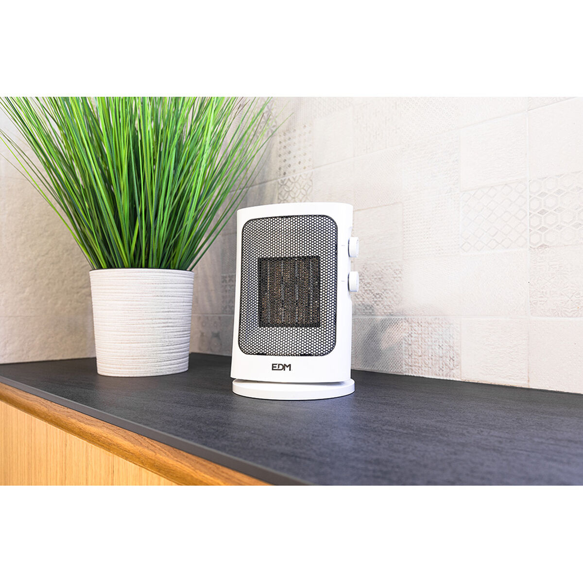 Vertikalt värmeelement EDM 07186 Grå 1000 - 1500 W Oscillation - 6