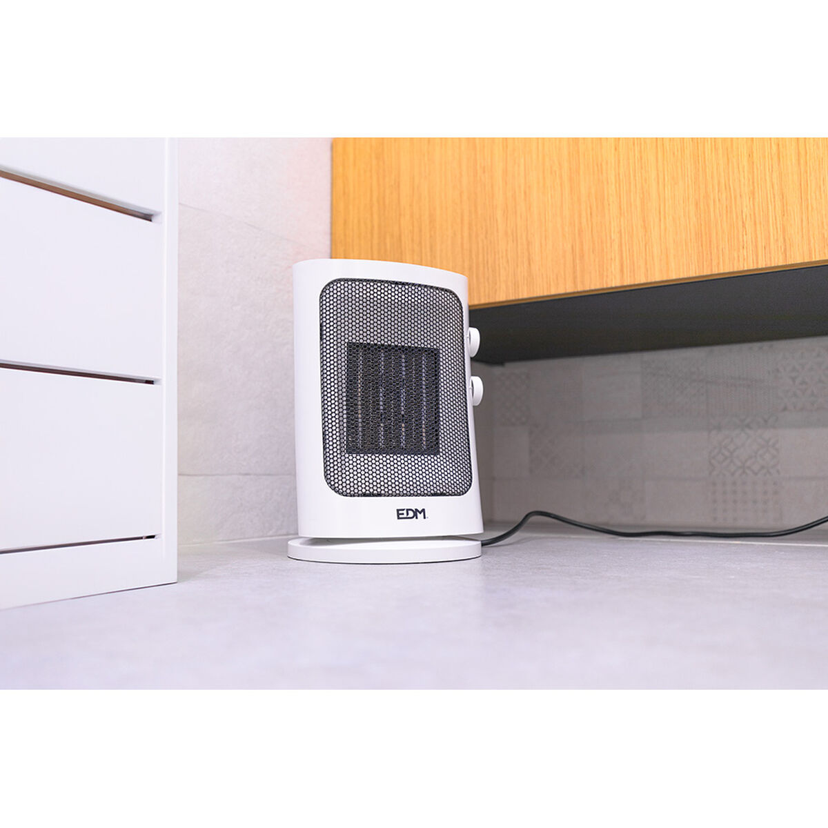 Vertikalt värmeelement EDM 07186 Grå 1000 - 1500 W Oscillation - 5