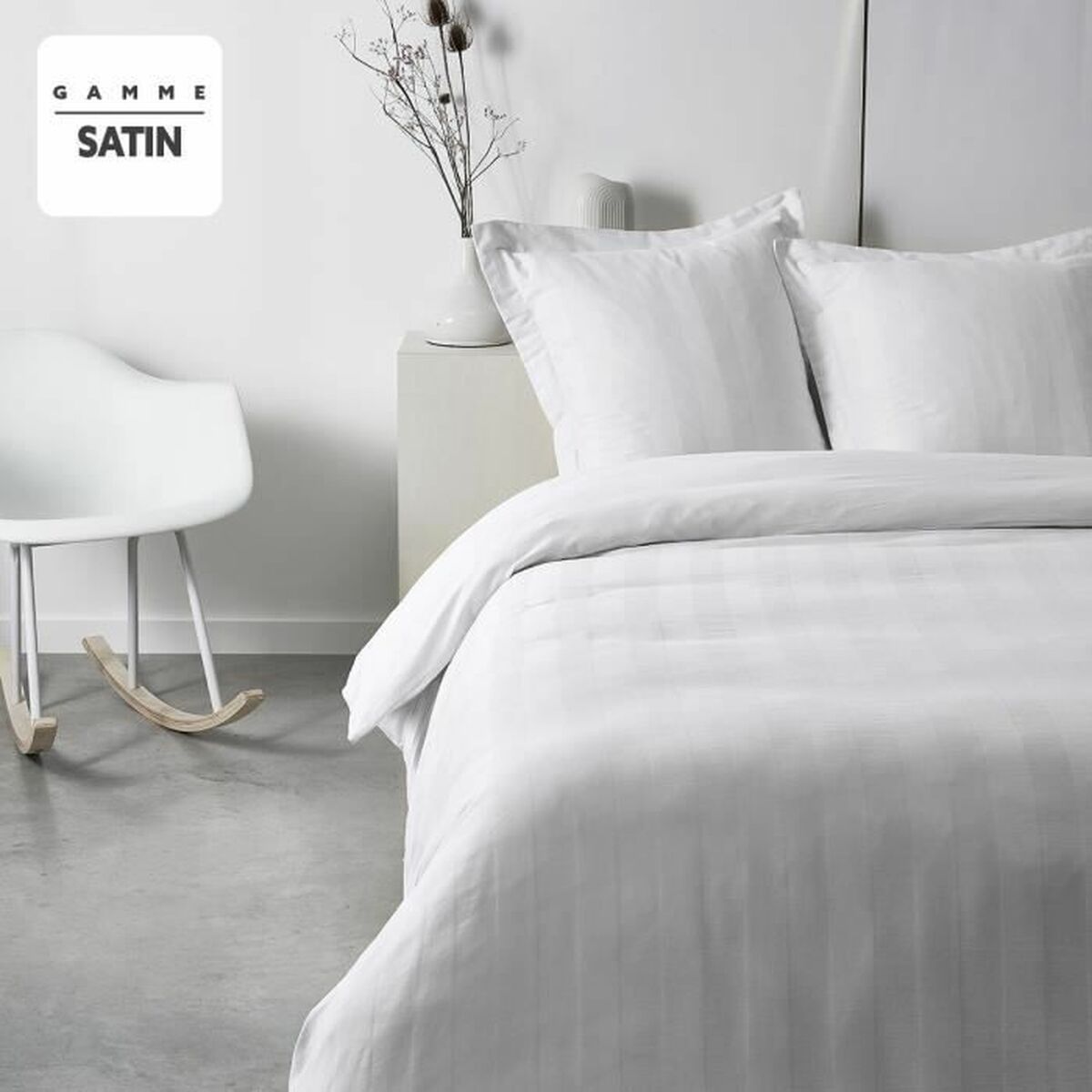 Täckslagsset TODAY Satin Vit 240 x 260 cm 260 x 240 cm - 2