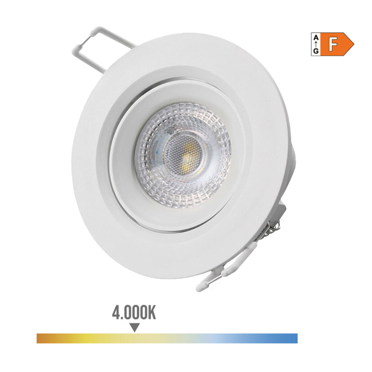 Inbyggt spotlight EDM 31631 Downlight F 5 W 380 lm (4000 K) - 4