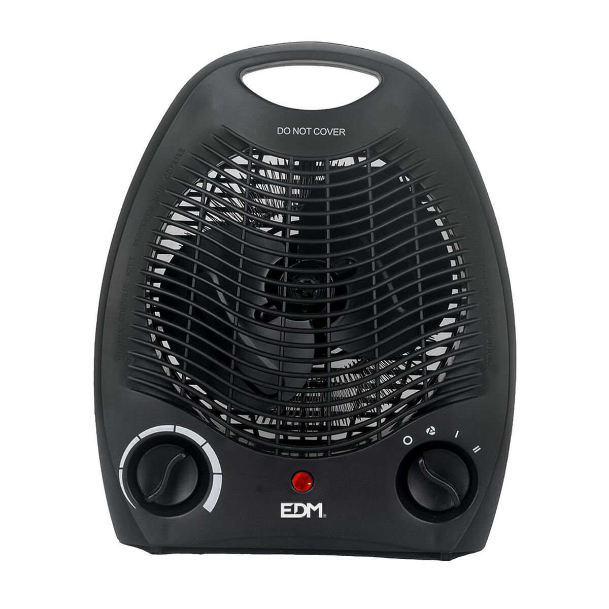 Bärbar elektrisk mini-värmare EDM 07220 Svart 1000 - 2000 W - 3