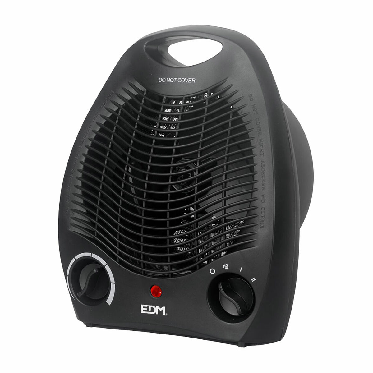 Bärbar elektrisk mini-värmare EDM 07220 Svart 1000 - 2000 W - 2
