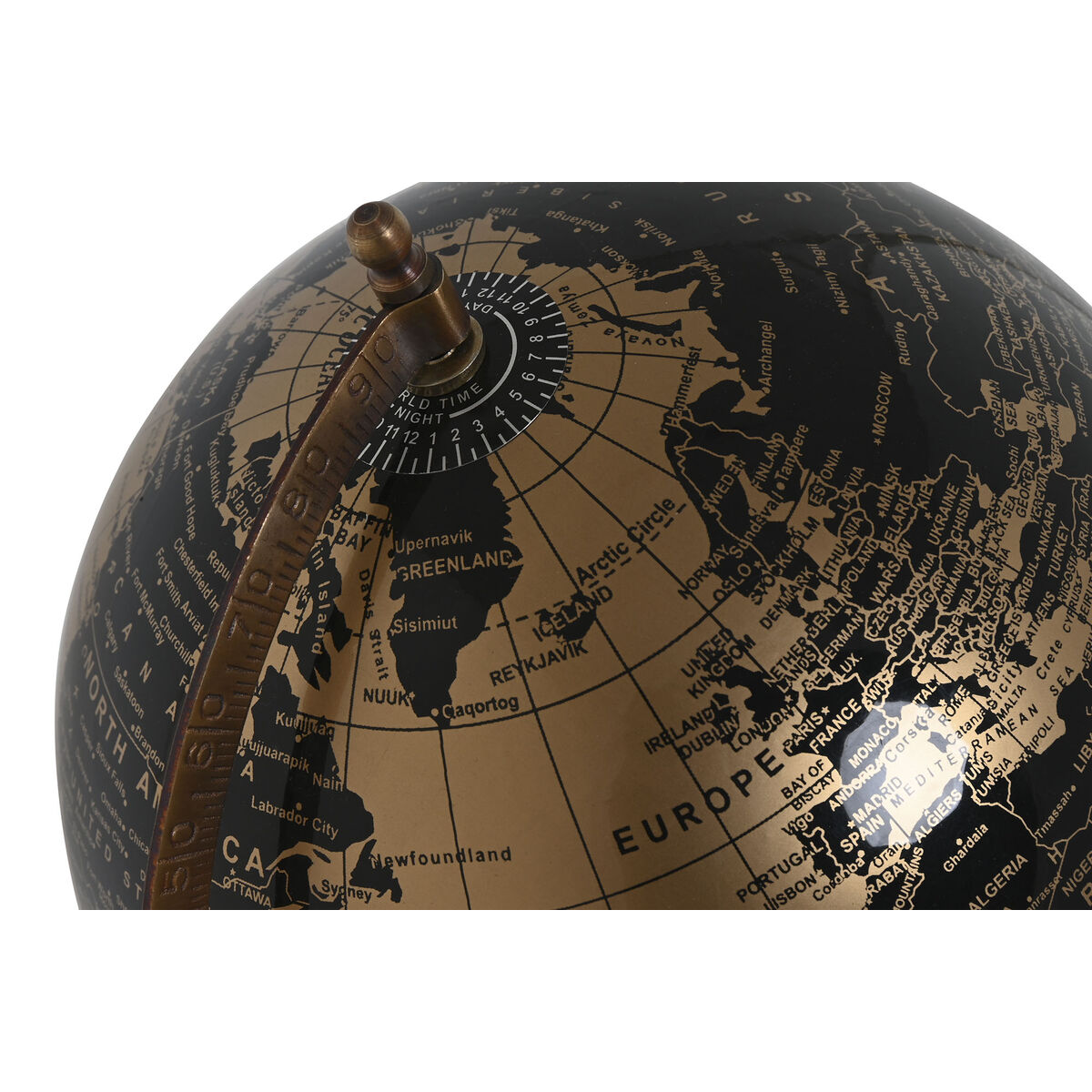 Glob Home ESPRIT Svart Gyllene 20 x 20 x 32 cm - 2