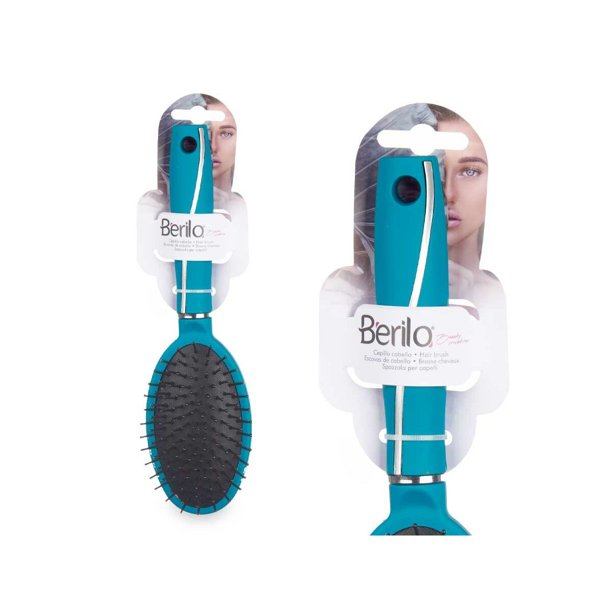 Borste Berilo Grön Silikon Plast (12 antal) - 3