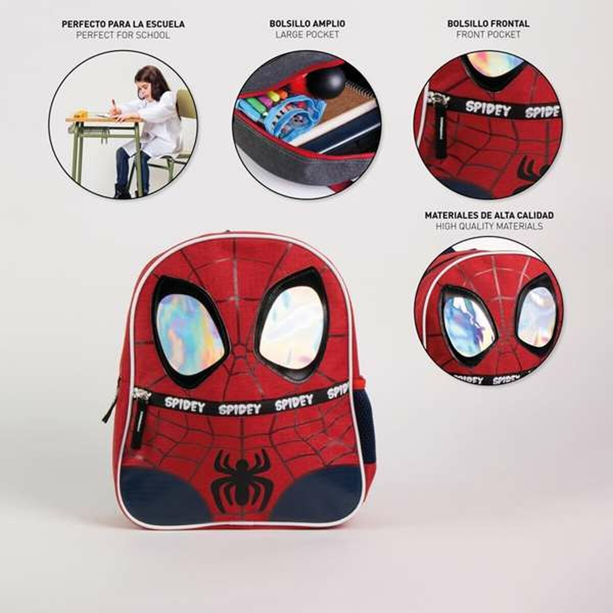 Skolryggsäck Spidey Röd - 3