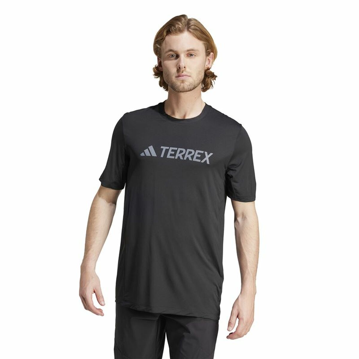 T-shirt med kortärm Herr Adidas Mt Log Tech Svart - 2