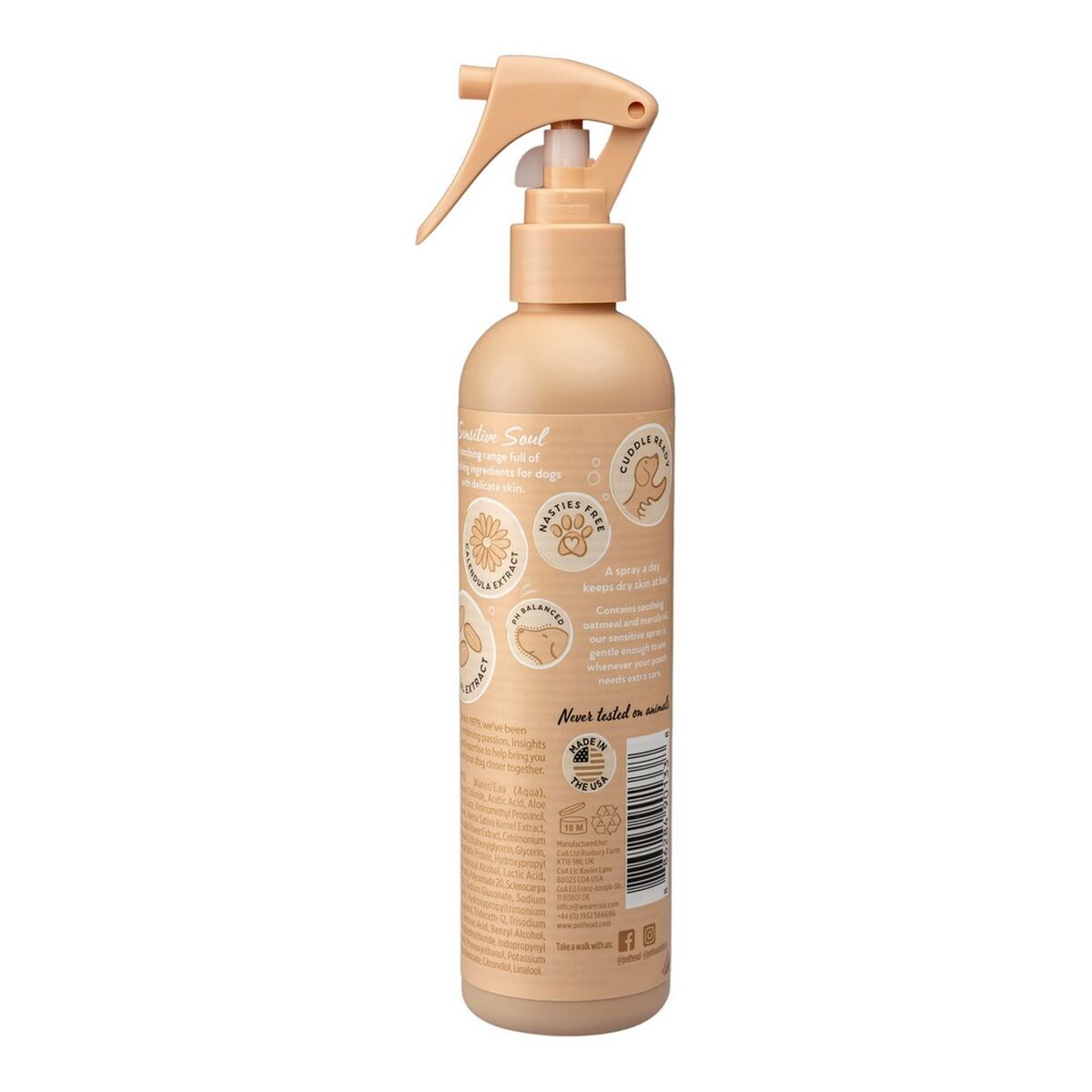 Deodorantspray Pet Head Sensitive Soul Hund Kokosnöt (300 ml) - 11