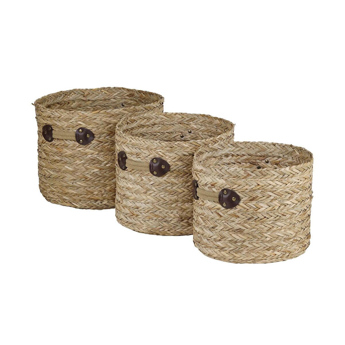 Korg - set DKD Home Decor Sjögräs (35 x 35 x 28 cm)