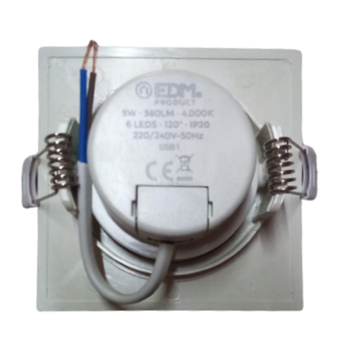 Inbyggt spotlight EDM 31633 Downlight F 5 W 380 lm (4000 K) - 3