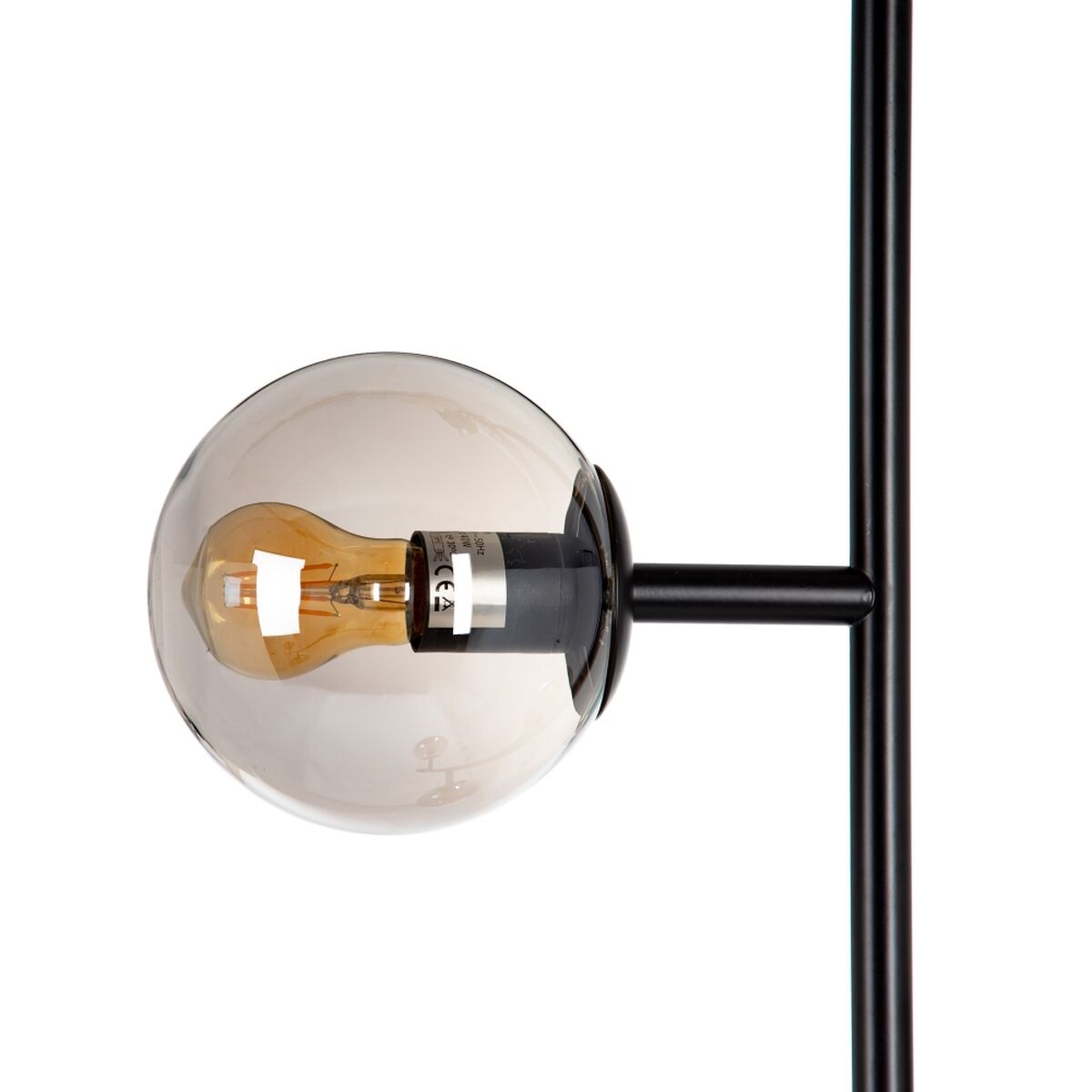 Taklampa 40 x 40 x 234 cm Glas Svart Metall Ø 15 cm Modern - 4