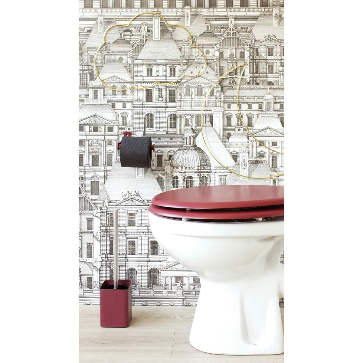 Toalettsits Gelco Dolce Bordeaux Trä MDF - 7