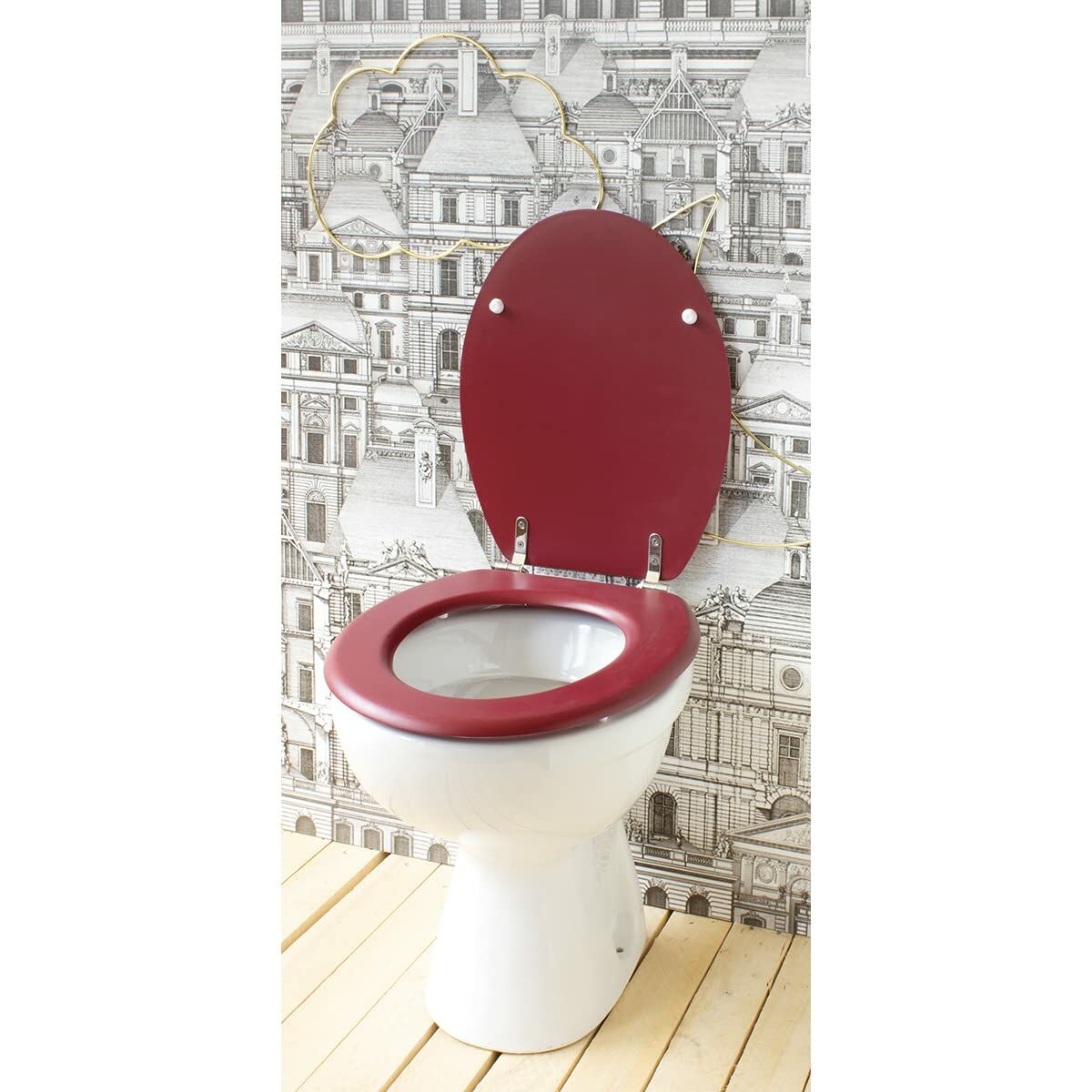 Toalettsits Gelco Dolce Bordeaux Trä MDF - 6