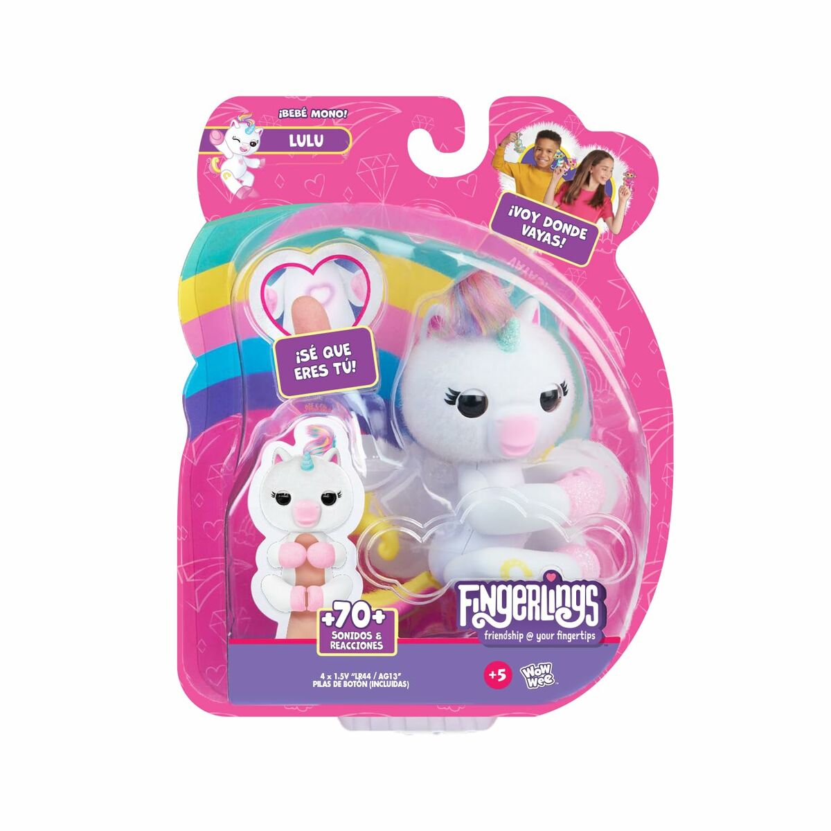 Interaktiv leksak Bizak Fingerlings Unicornio  13 cm - 2