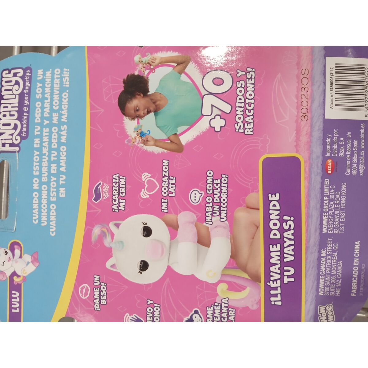 Interaktiv leksak Bizak Fingerlings Unicornio  13 cm - 6