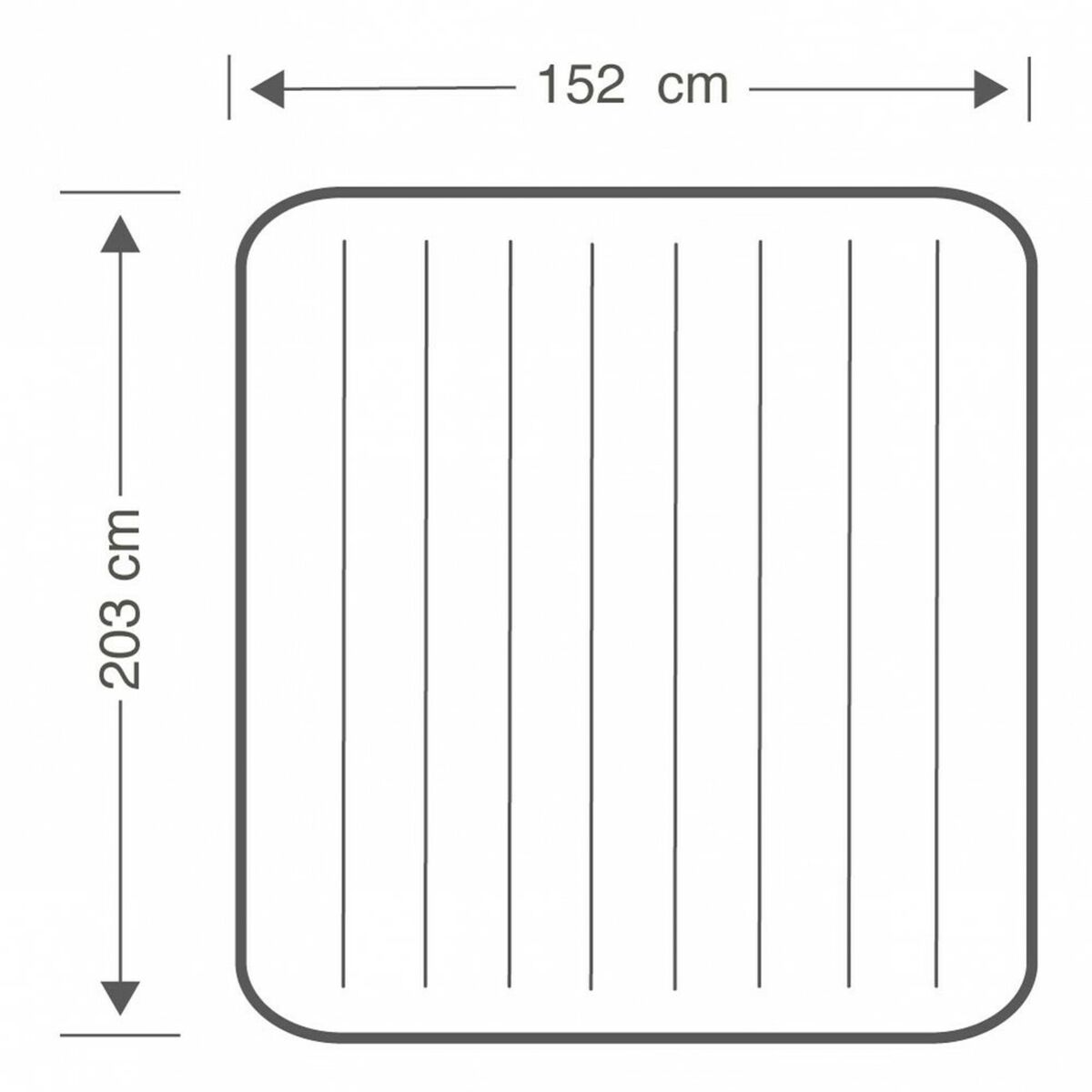 Luftmadrass Intex STANDARD CLASSIC DOWNY 203 x 25 x 152 cm - 4
