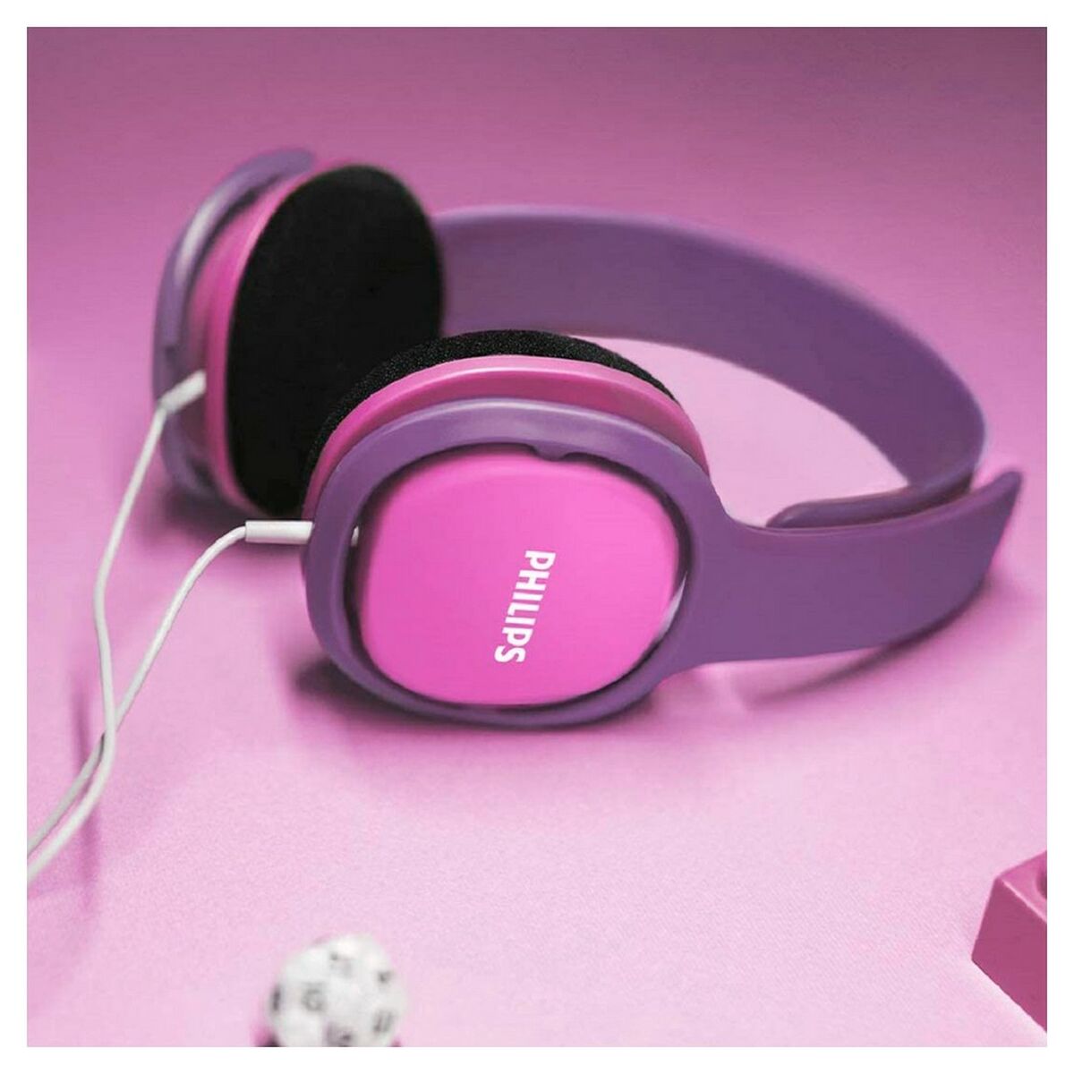 Diademhörlurar Philips Rosa Med kabel För pojkar - 2