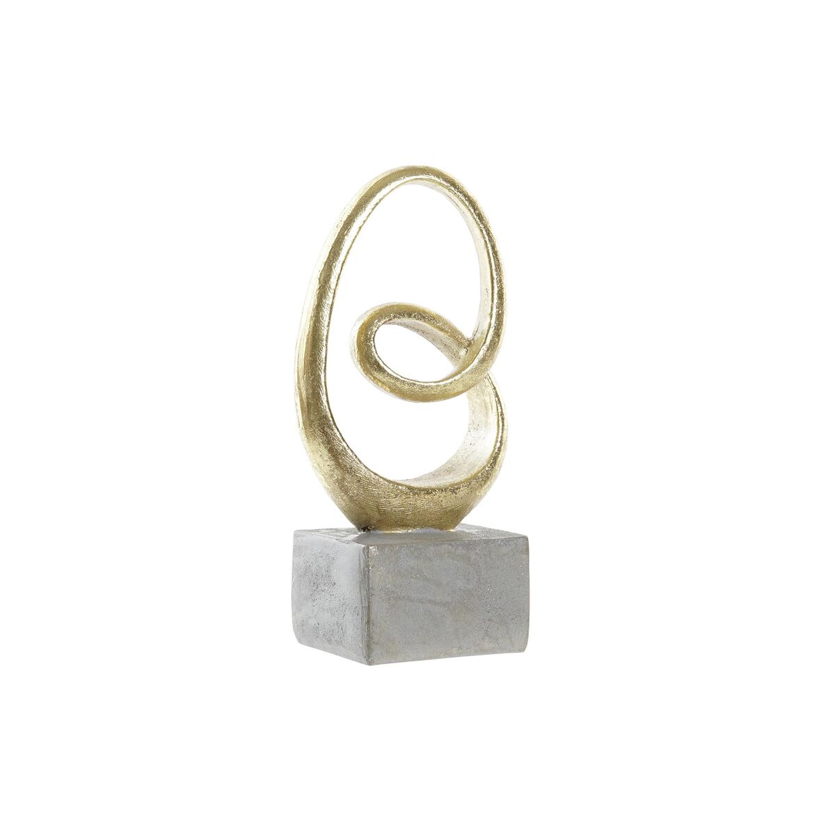 Prydnadsfigur DKD Home Decor Grå Gyllene 12 x 8 x 25 cm - 4