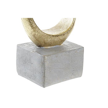 Prydnadsfigur DKD Home Decor Grå Gyllene 12 x 8 x 25 cm