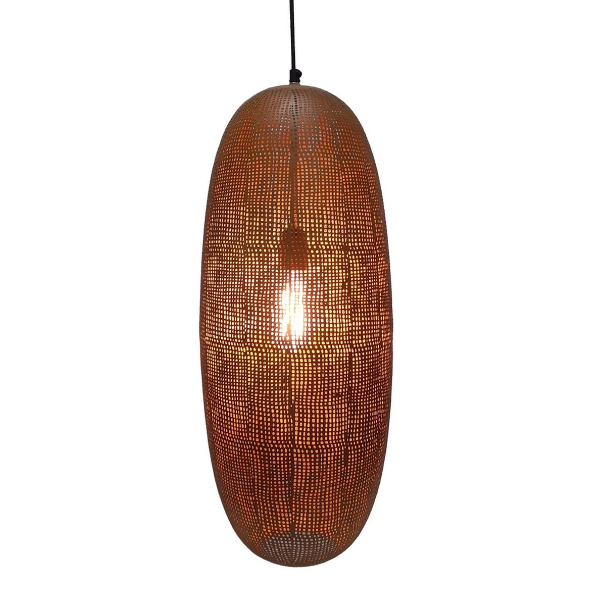 Taklampa Gyllene Metall 25 x 25 x 60 cm