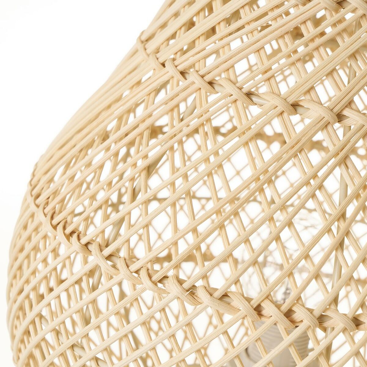 Bordslampa Naturell Metall Rattan 40 W 220-240 V 24 x 24 x 27 cm - 2