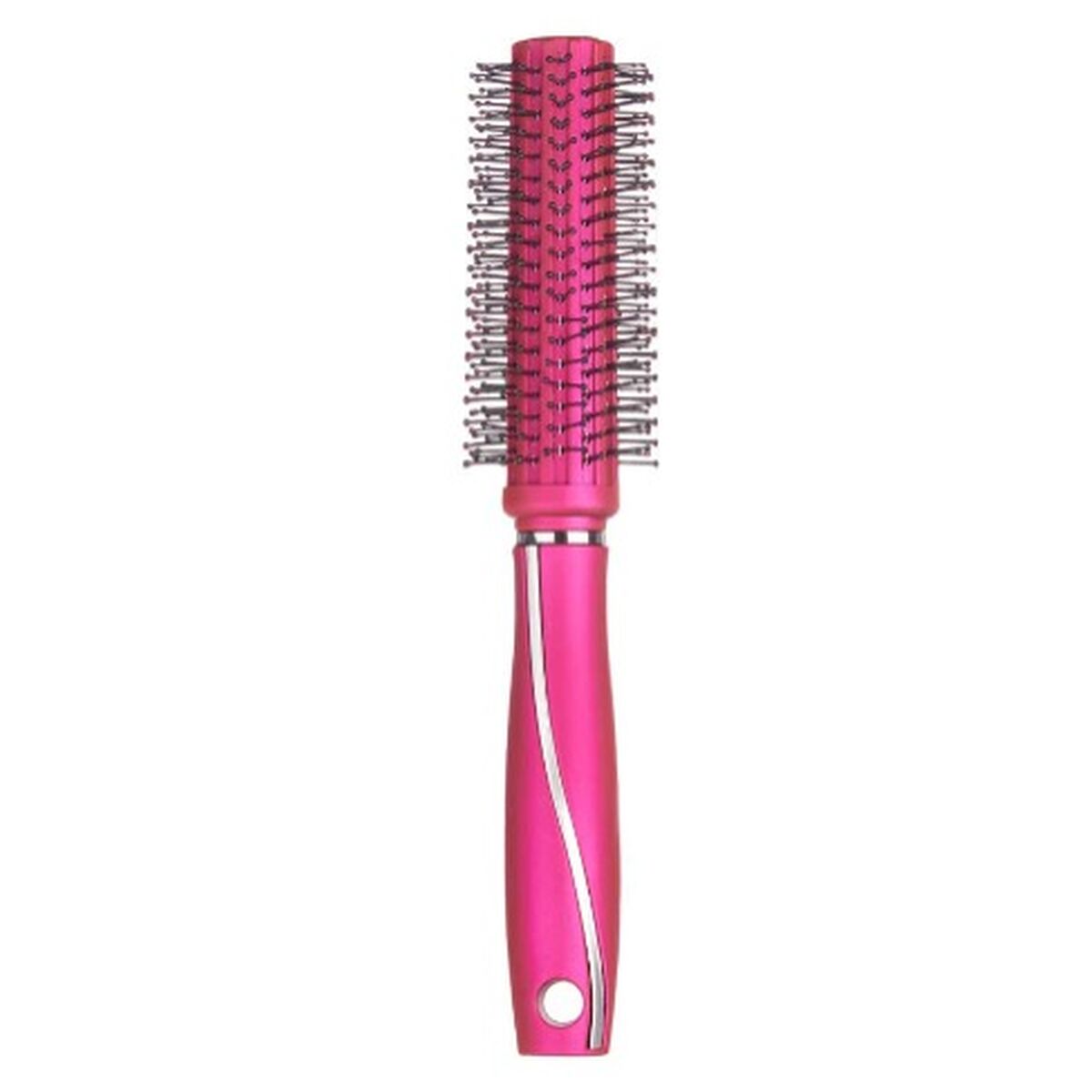 Rund borste Berilo Fuchsia Silikon Plast (12 antal) - 2