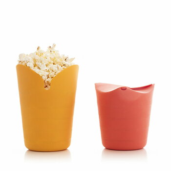 Hopvikbara popcornskålar i silikon InnovaGoods COLLAPSIBLE POPCORN BOWL Metall Silikon (Renoverade A)