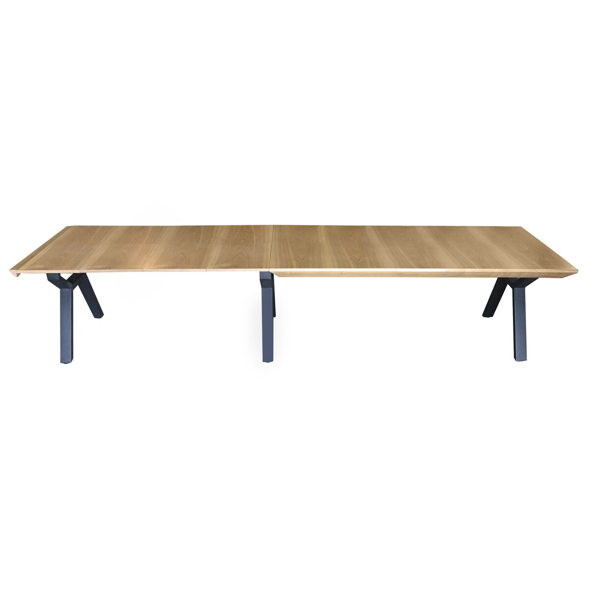 Matsalsbord Home ESPRIT Brun Svart Metall Trä MDF 200 x 100 x 75 cm