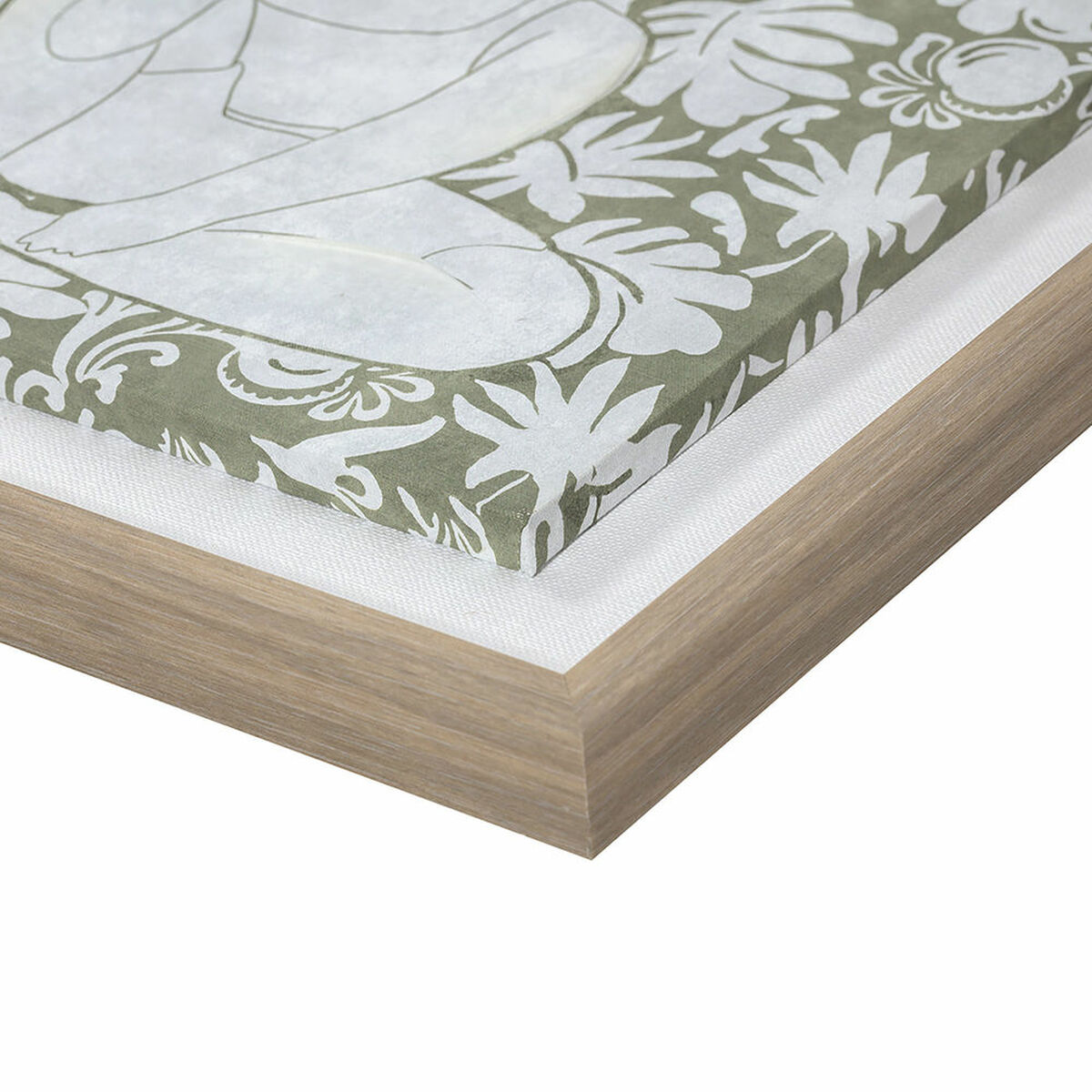 Kanvas DKD Home Decor Glas Kanvas Trä MDF 42 x 3 x 42 cm - 6