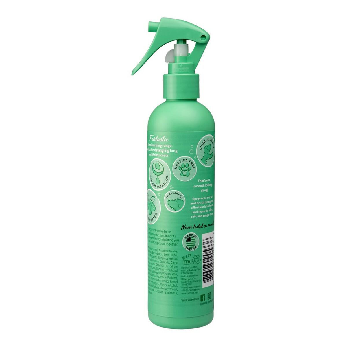 Plattande spray Pet Head Furtastic Hund Vattenmelon Detangler (300 ml) - 7