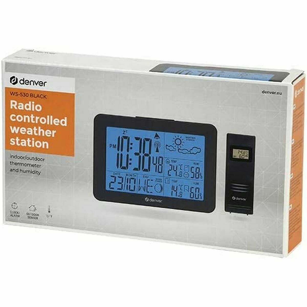 Multifunktionell väderstation Denver Electronics WS-530BLACK Svart - 2