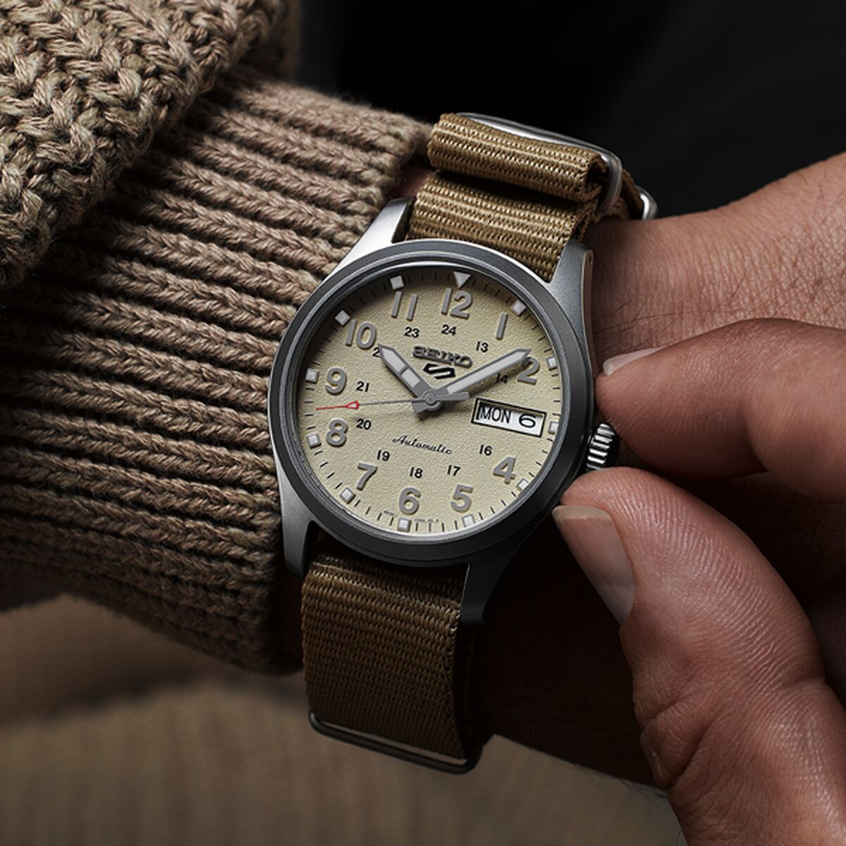 Herrklocka Seiko SRPJ83K1 Beige - 2