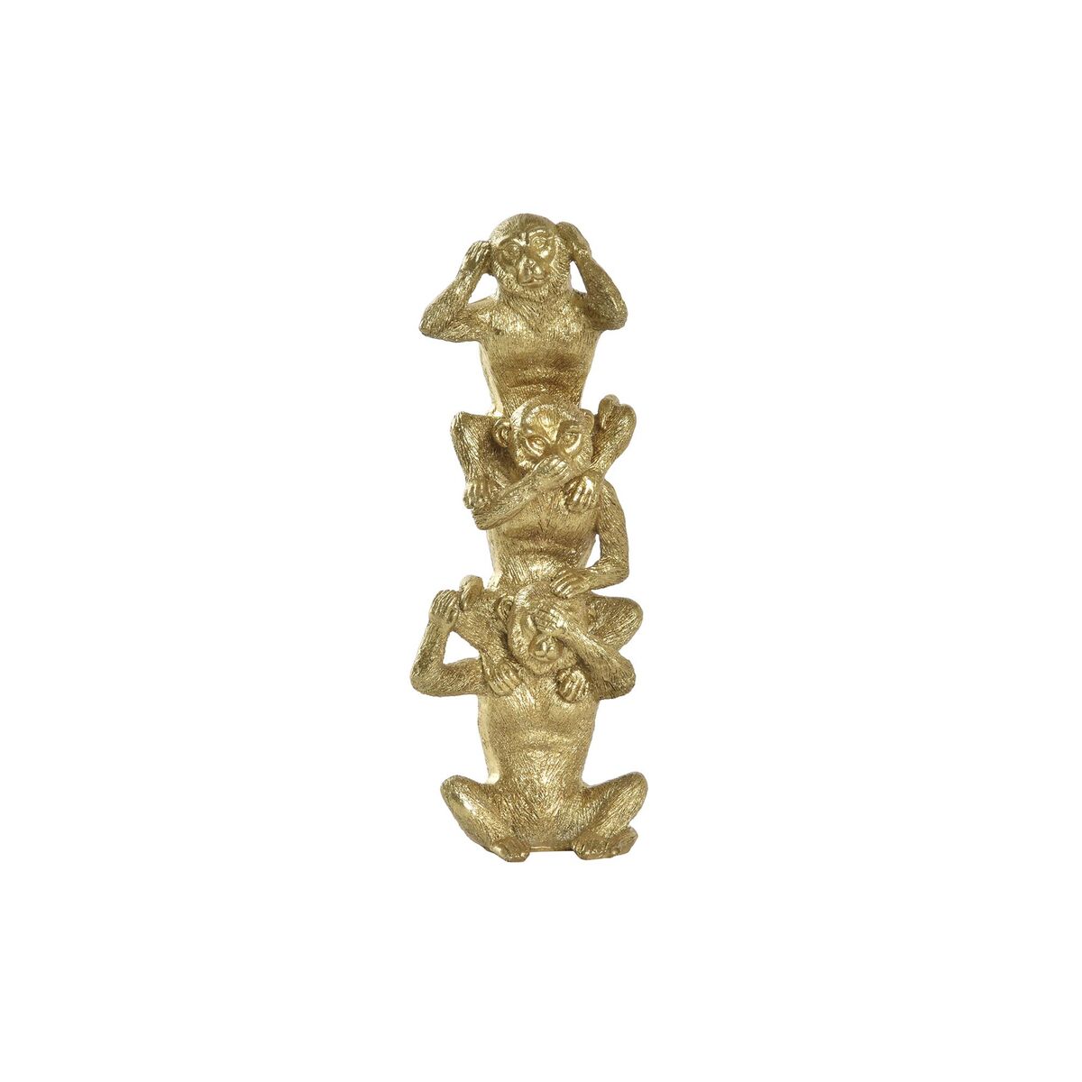 Prydnadsfigur DKD Home Decor Gyllene Overaller 9 x 7 x 25 cm - 4