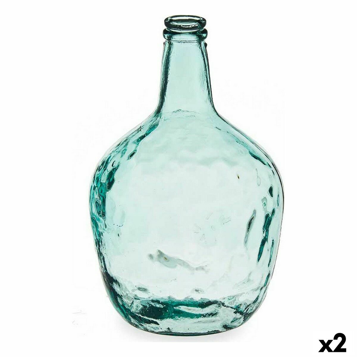 Dekorativ flaska Gift Decor Carafe Transparent 8 L 22 x 37,5 x 22 cm Dekoration (2 antal)