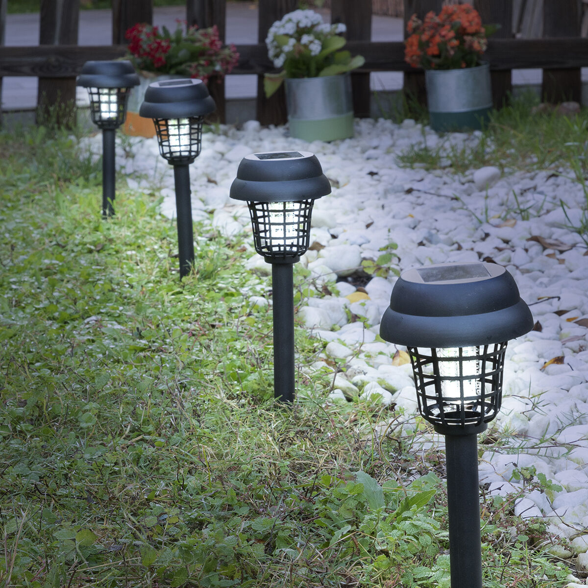 Myggdödande Solar Garden Lamp Garlam InnovaGoods - 3