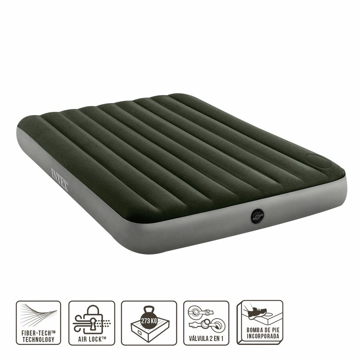 Luftmadrass Intex 152 x 25 x 203 cm - 2