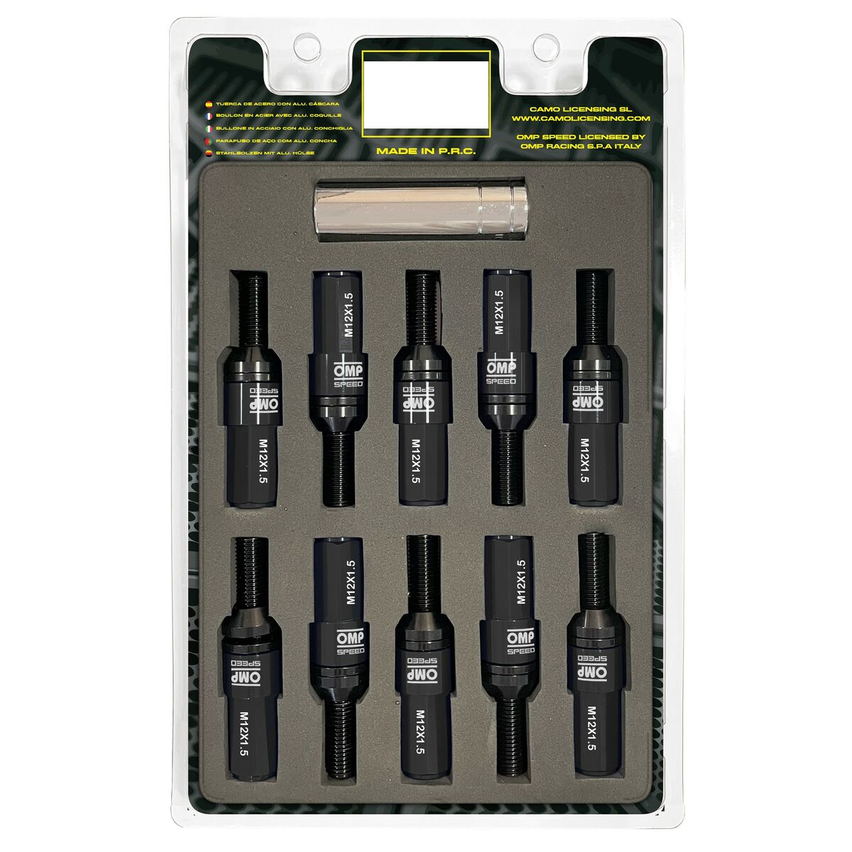 Skruvsats OMP OMPS09981401 28 mm Svart M14 x 1,50