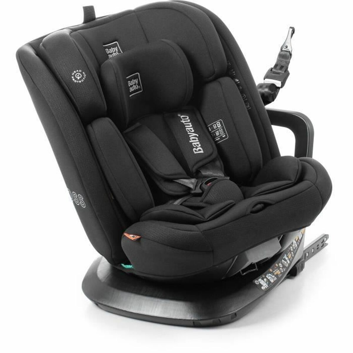 Bilstol Babyauto ACROSS Svart 0 (de 0 a 10 kilos) I (9 - 18 kg) II (15-25 kg) III (22 - 36 kg) Barn ECE R129/04 - 2
